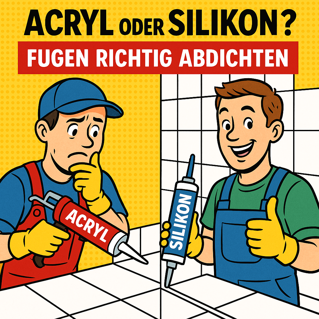Nie wieder undichte Fugen! Erfahre, wann du Acryl und wann du Silikon verwenden solltest #ai